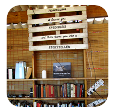 Guest Library at Wild Lubanzi